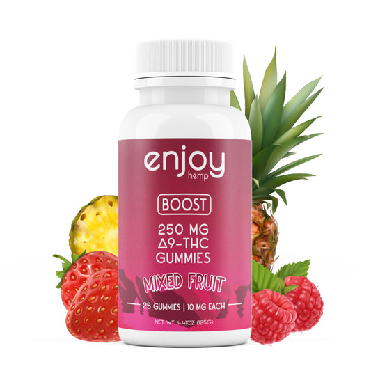 Enjoy 250 mg Boost Delta 9 THC Gummies - 10 mg each (Sativa)