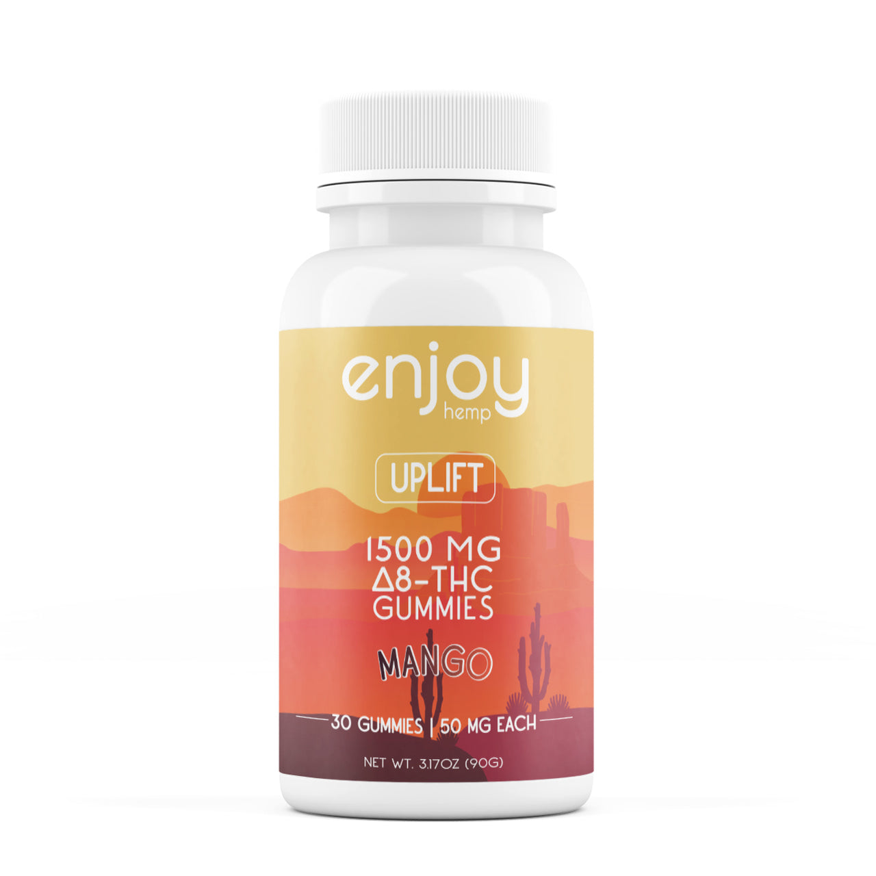 Enjoy - Delta 8 Gummy Mango Uplift - 50 mg, 30 Count