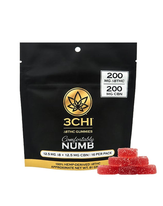 Comfortably Numb Gummies – 16 Ct 12.5mg D8 & 12.5mg CBN